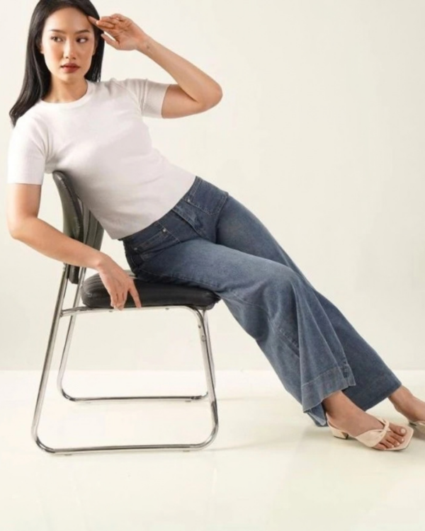 2 RYLENE EMILY Wide Leg Culotte | Celana Jeans