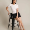 3 RYLENE ELENA Skirt Semiwool Polos – Rok Mini Wanita Basic A-Line Casual