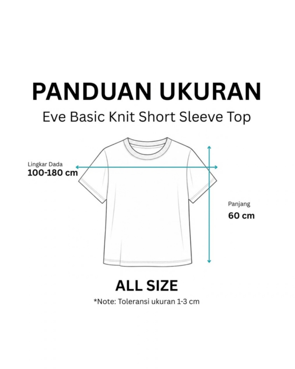 RYLENE EVE Basic Knit Short Sleeve Top | Atasan Wanita Lengan Pendek Basic Casual