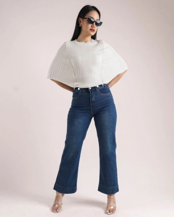5 RYLENE RAYNA Short Sleeve Batwing | Atasan Rajut Batwing Lengan Pendek Wanita