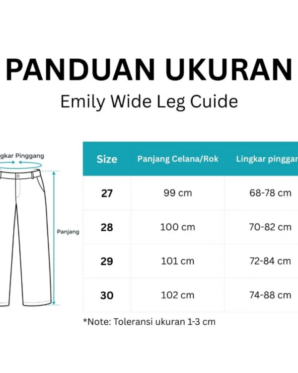 5 RYLENE EMILY Wide Leg Culotte | Celana Jeans