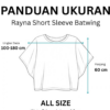 6 RYLENE RAYNA Short Sleeve Batwing | Atasan Rajut Batwing Lengan Pendek Wanita