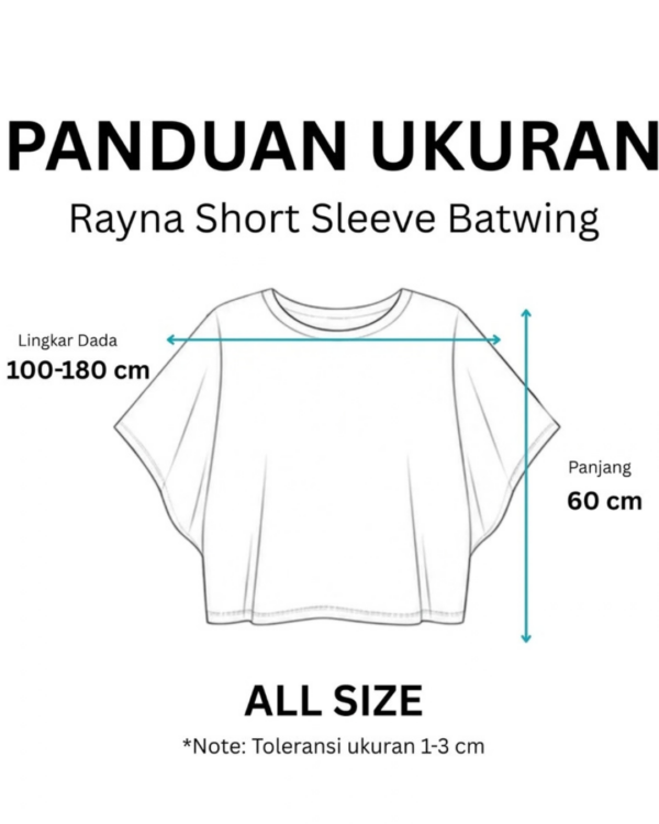 6 RYLENE RAYNA Short Sleeve Batwing | Atasan Rajut Batwing Lengan Pendek Wanita