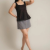 RYLENE LUNA Square Neck Peplum Top – Atasan Wanita Peplum Tanpa Lengan Basic Elegan