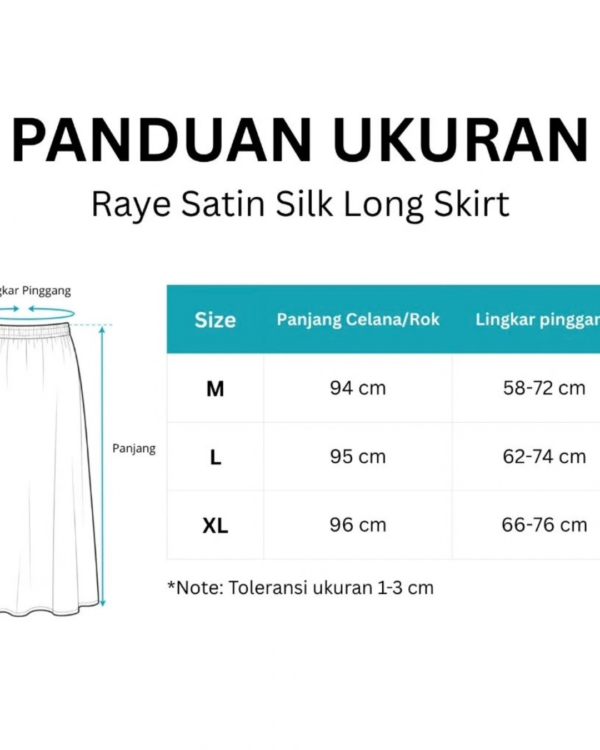 7 RYLENE RAYE Satin Silk Long Skirt | Rok Panjang Satin Silk Elegan Wanita