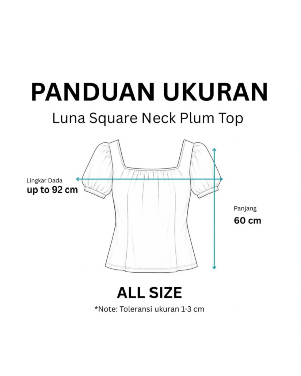 RYLENE LUNA Square Neck Peplum Top – Atasan Wanita Peplum Tanpa Lengan Basic Elegan